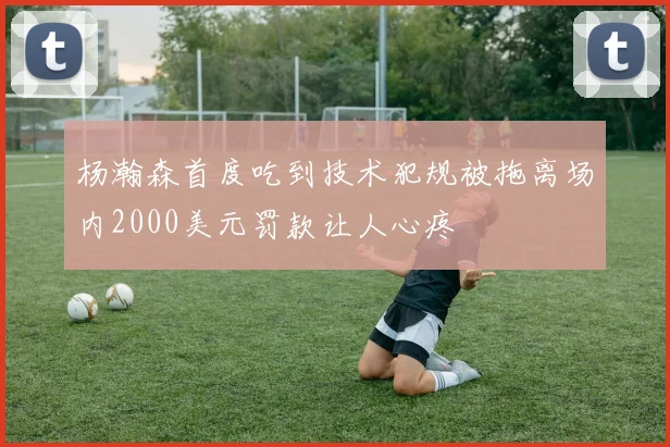 杨瀚森首度吃到技术犯规被拖离场内2000美元罚款让人心疼